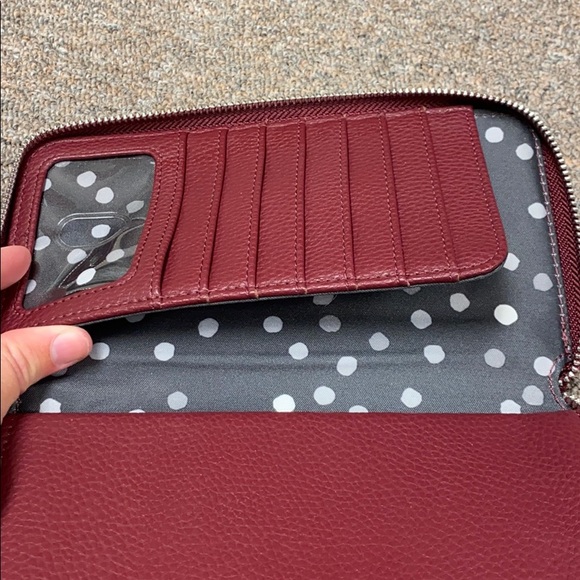 NWOT Maroon wallet - Picture 6 of 10